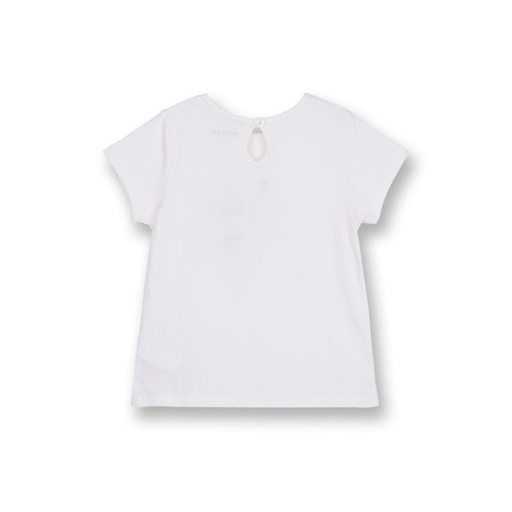 Poney Girls White A Fun Day In Poney Farm Short Sleeve Tee