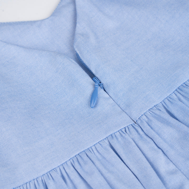 Poney Girls Blue Delicate Sleeveless Dress