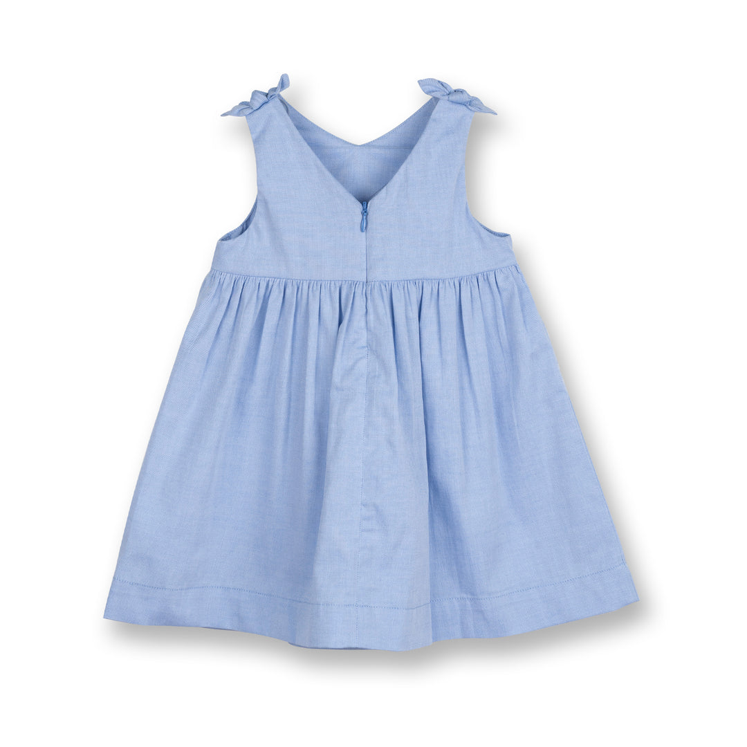 Poney Girls Blue Delicate Sleeveless Dress
