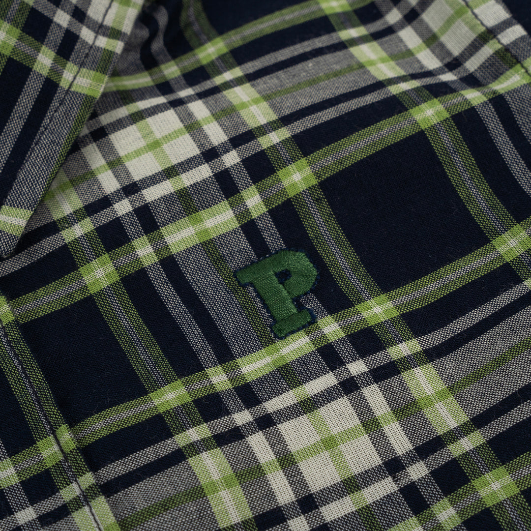 Poney Boys Green Jolly Checks Short Sleeve Shirt