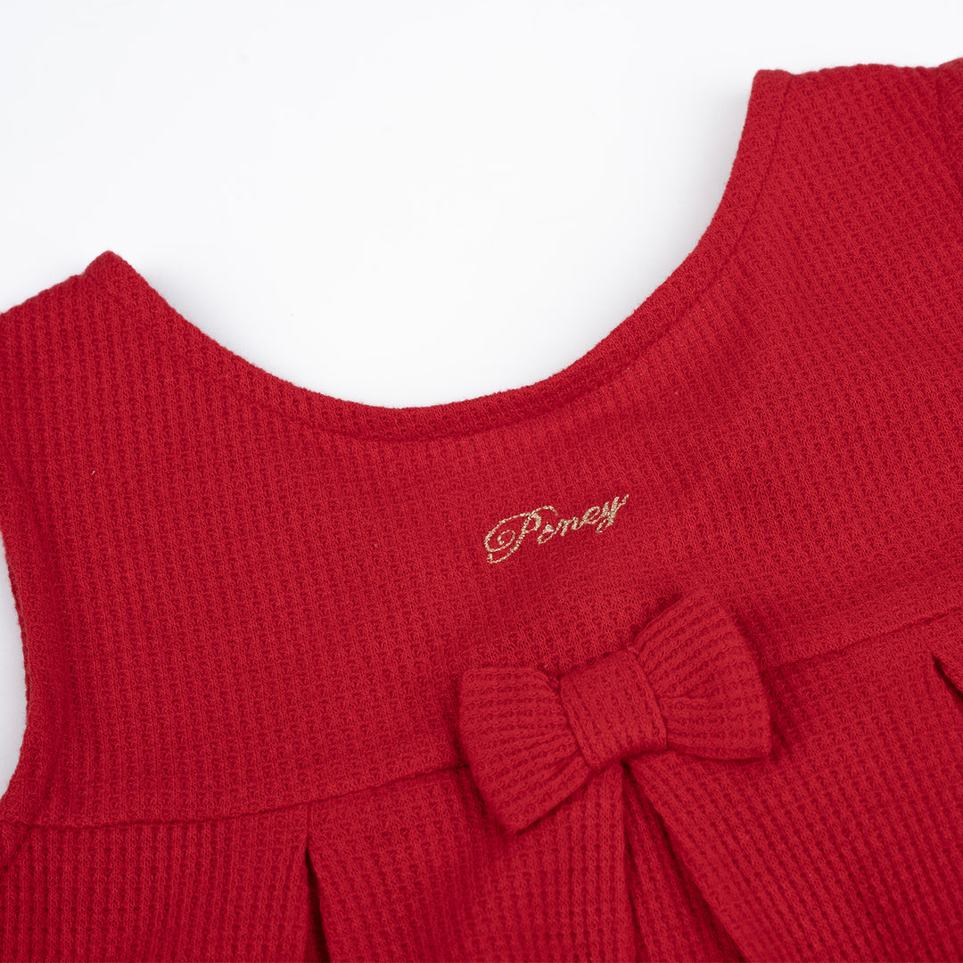 Poney Girls Red Poppy Sleeveless Dress
