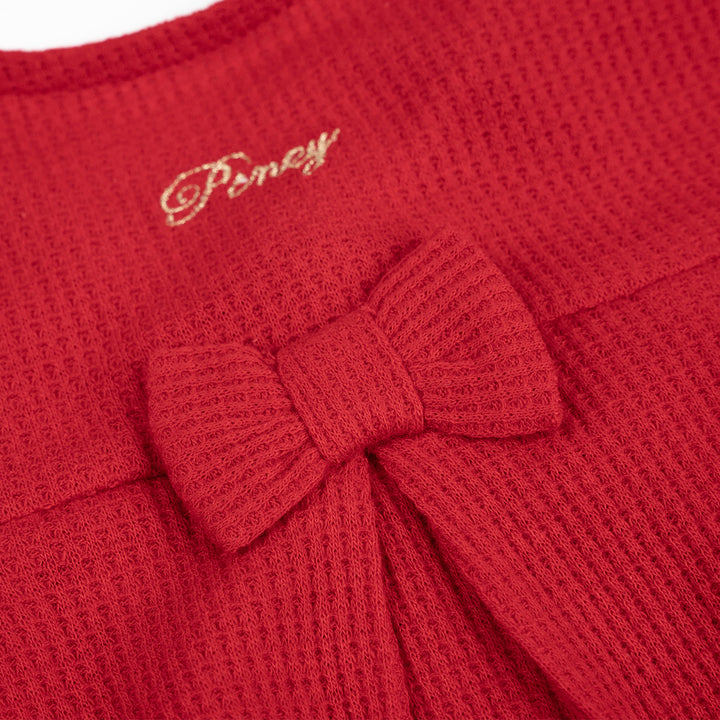 Poney Girls Red Poppy Sleeveless Dress