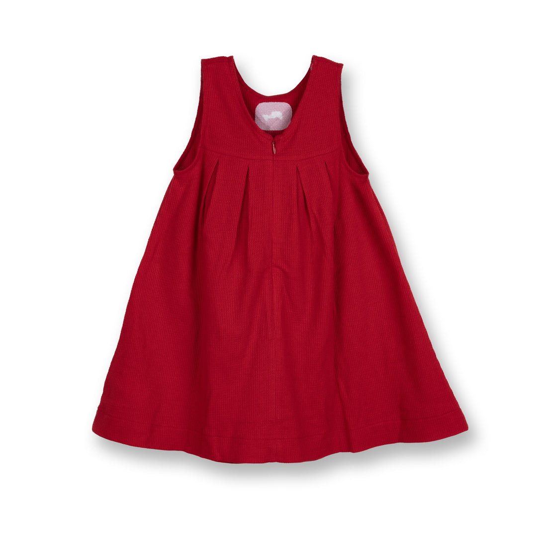 Poney Girls Red Poppy Sleeveless Dress