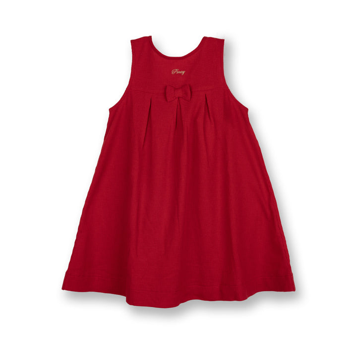 Poney Girls Red Poppy Sleeveless Dress