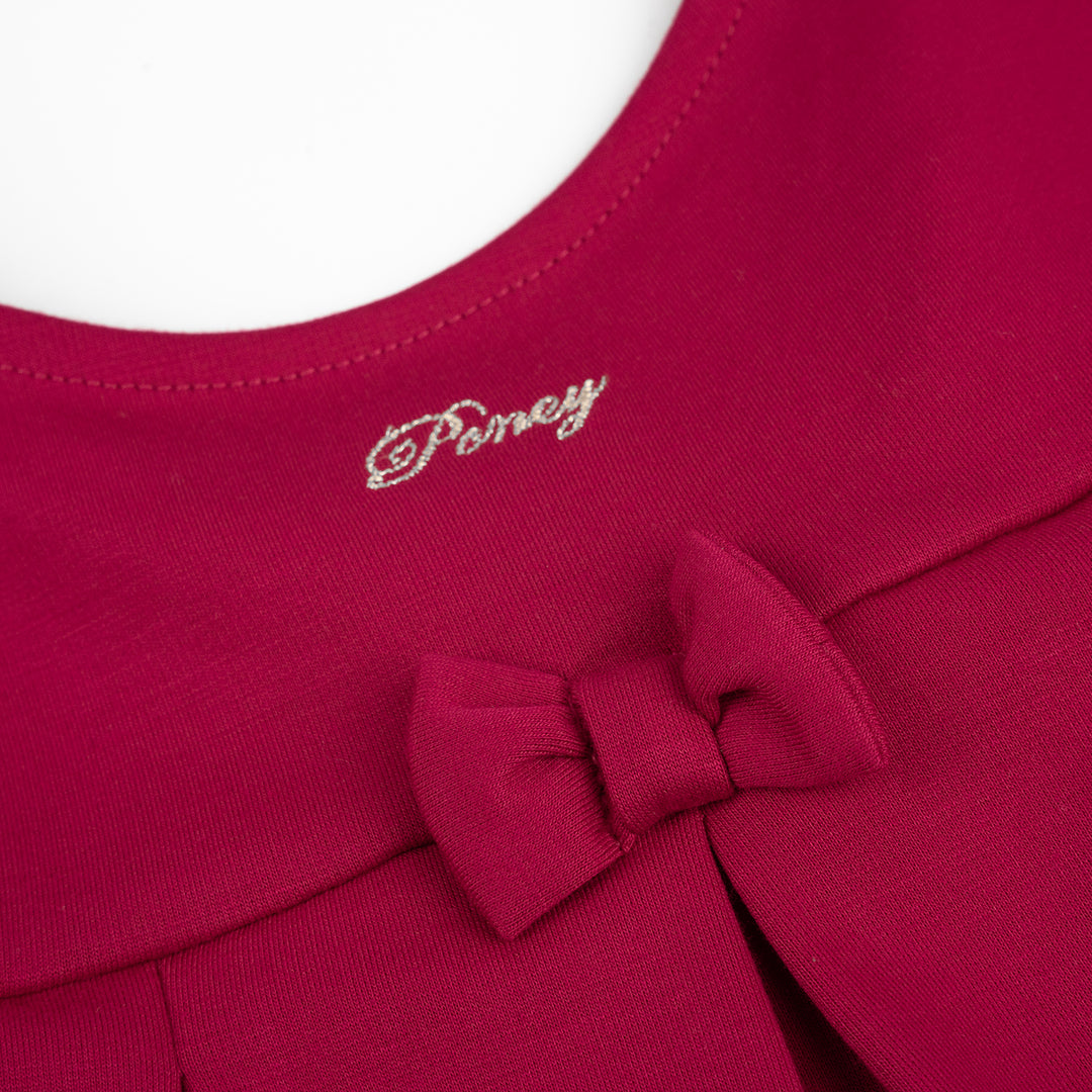 Poney Girls Fuchsia Rose Red Sleeveless Dress