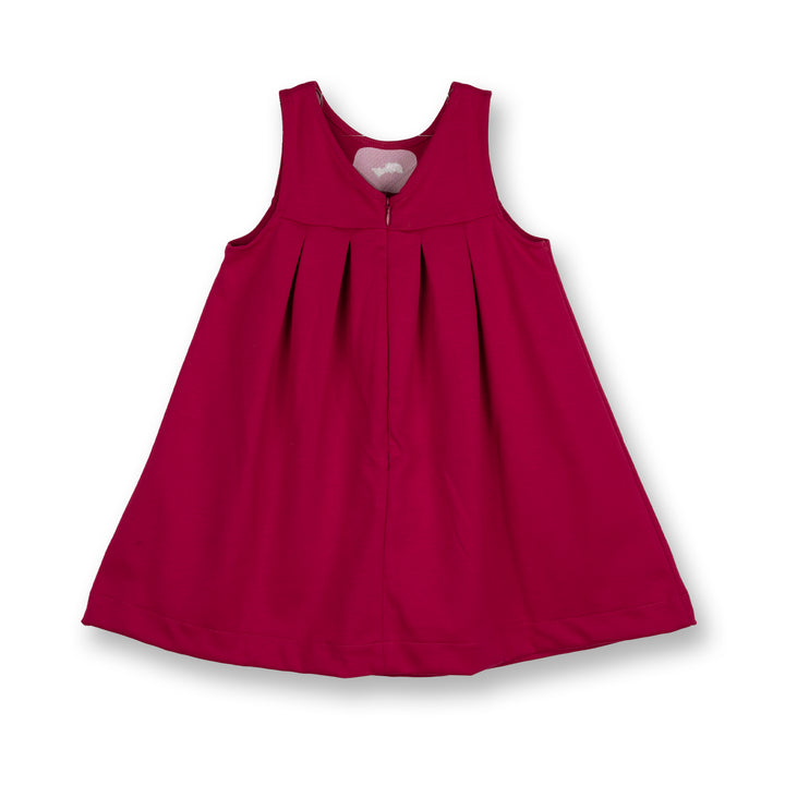 Poney Girls Fuchsia Rose Red Sleeveless Dress