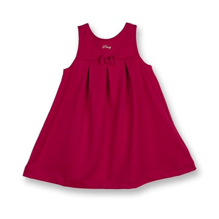 Poney Girls Fuchsia Rose Red Sleeveless Dress