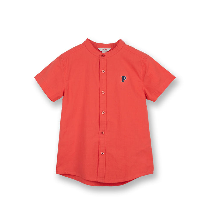 Poney Boys Orange Tangerine Tango Short Sleeve Shirt