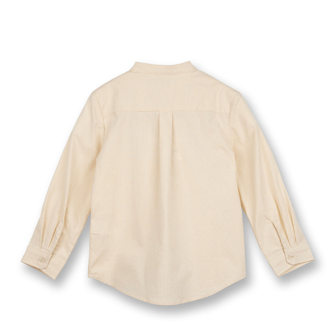 Poney Boys Cream Vanilla Ice Long Sleeve Shirt