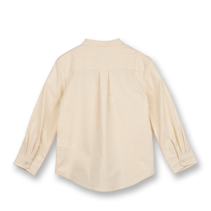 Poney Boys Cream Vanilla Ice Long Sleeve Shirt