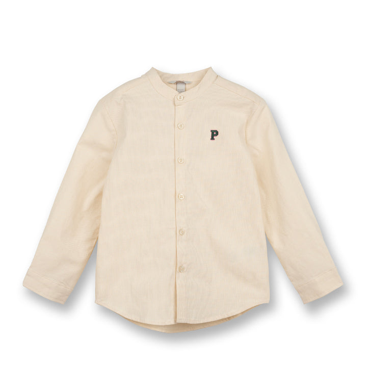Poney Boys Cream Vanilla Ice Long Sleeve Shirt