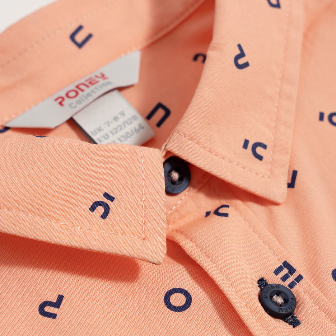 Poney Prairie Sunset Basic Logo Short Sleeve Shirt