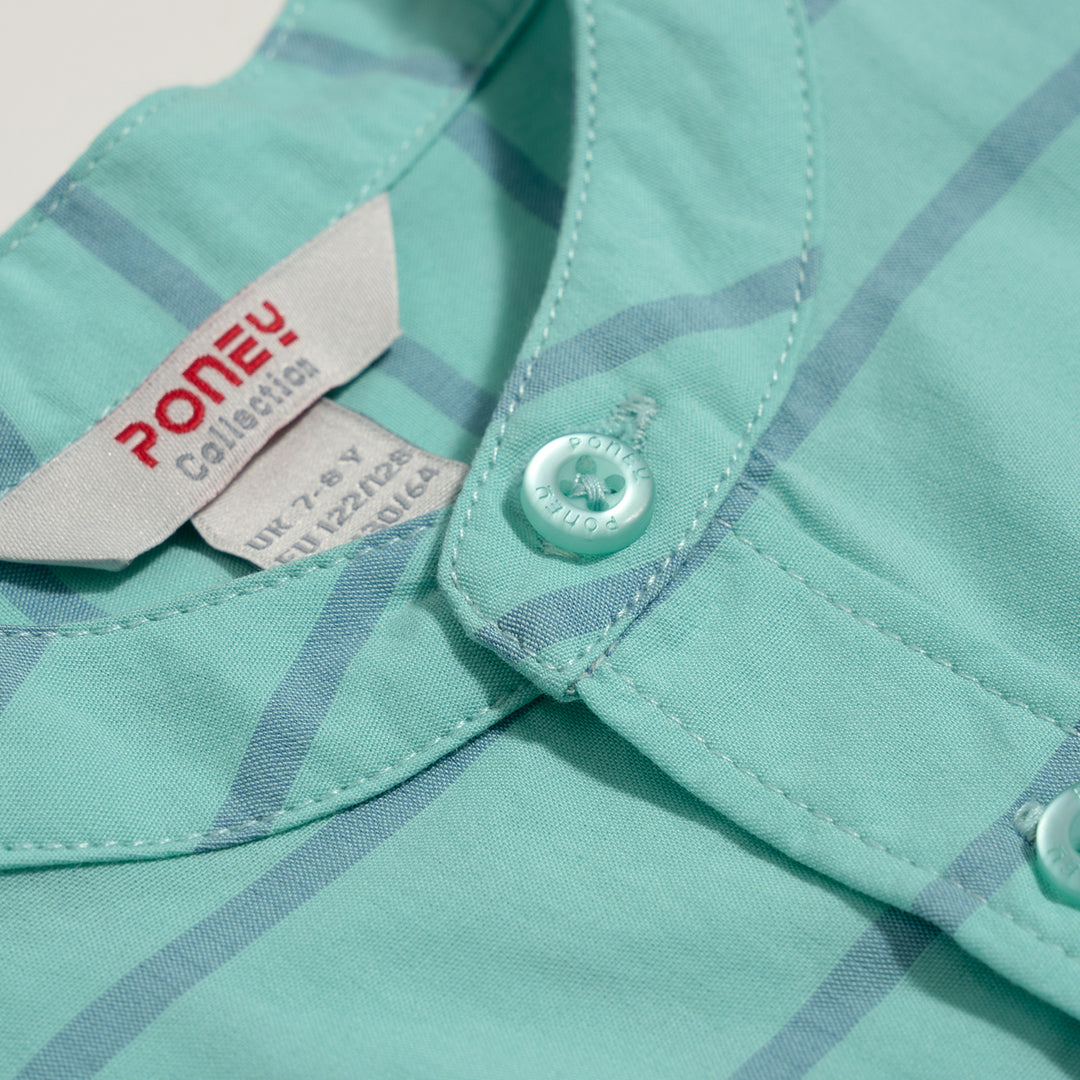 Poney Beach Glass Striped Short Sleeve Shirt