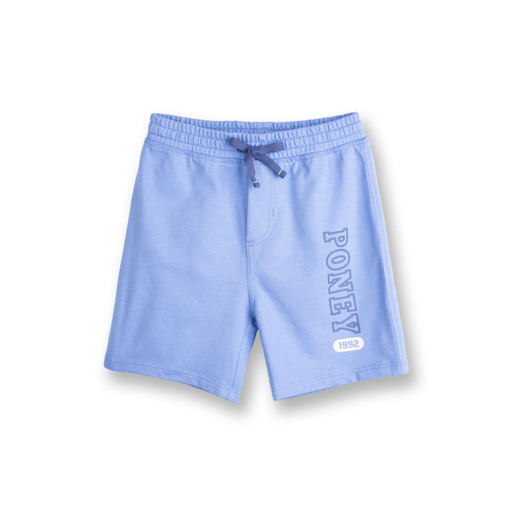 Poney Boys Light Blue Poney Logo Bermuda