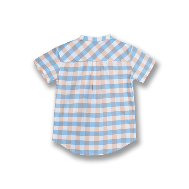 Poney Boys Blue Bright Cheeks Short Sleeve Shirt
