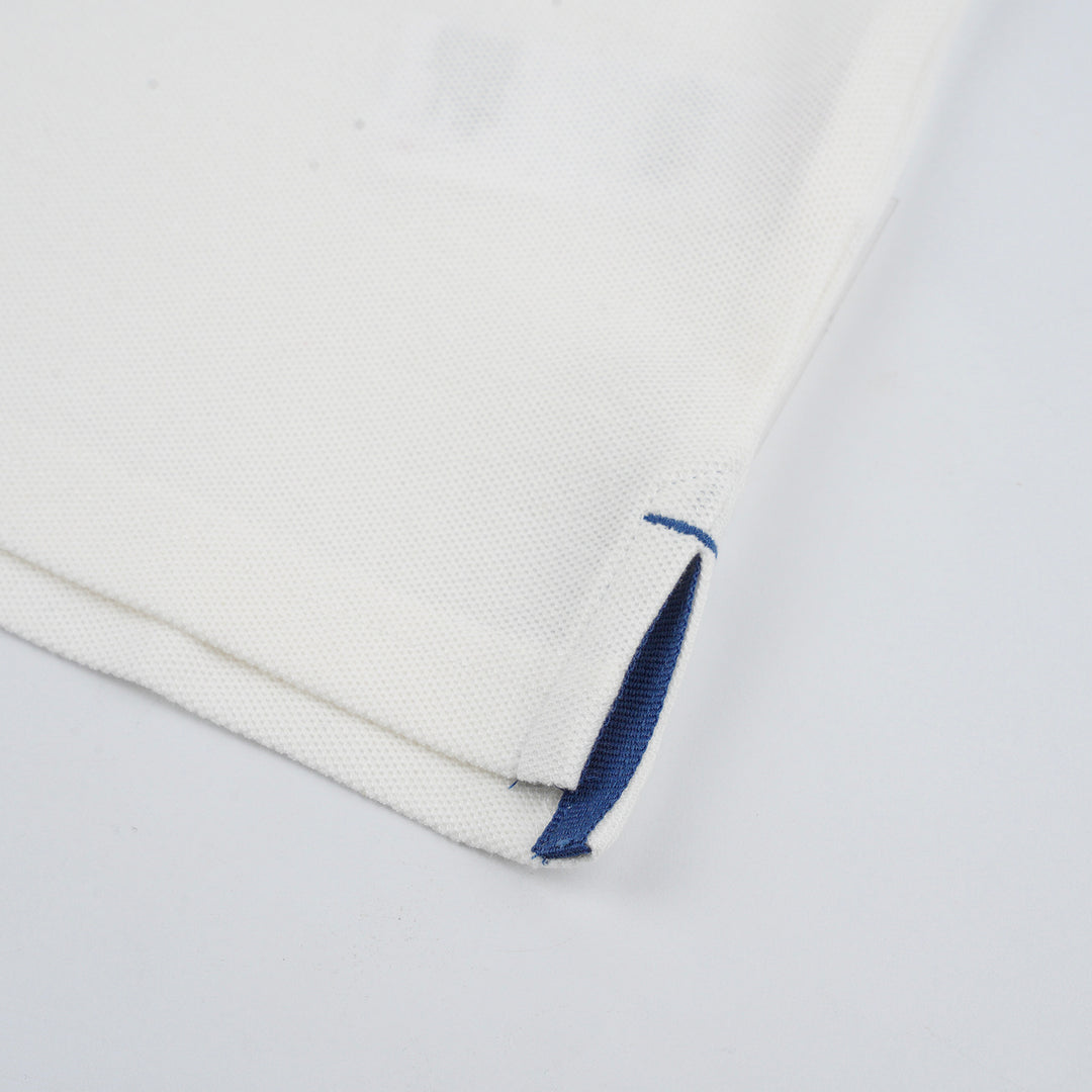 Poney Boys White Poney Classic Icon Short Sleeve Polo