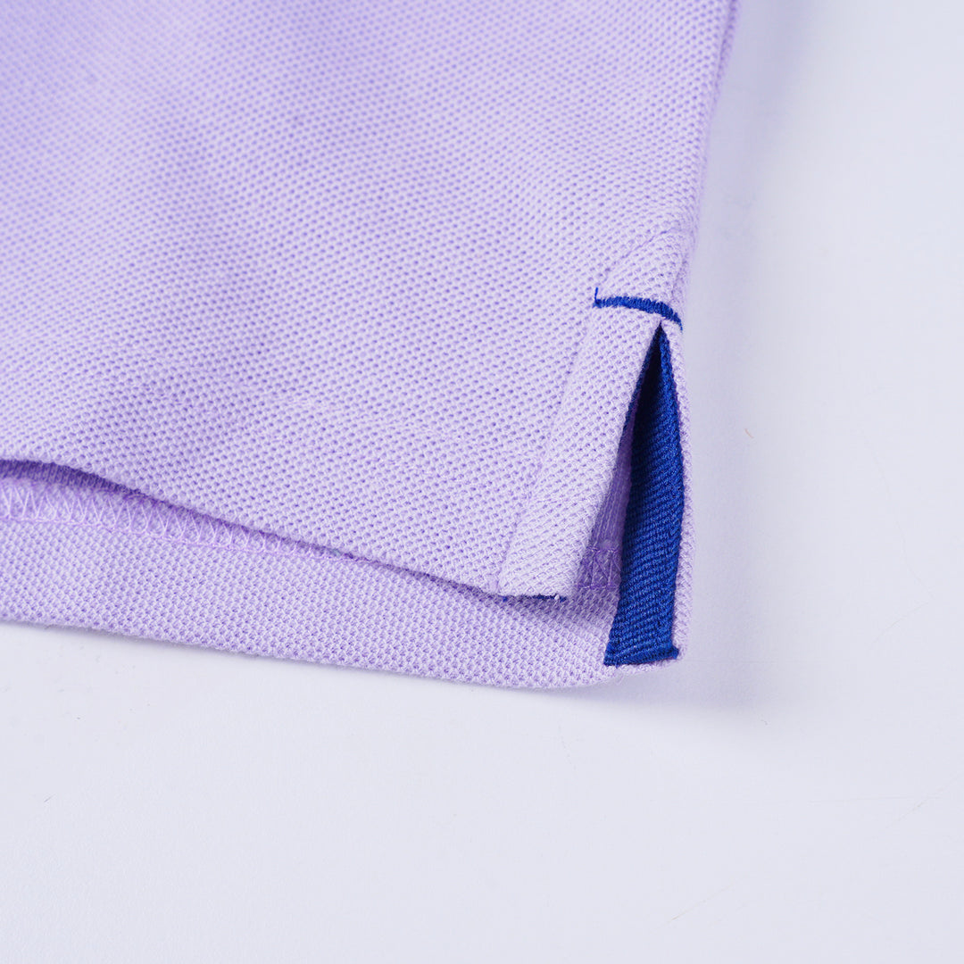 Poney Boys Light Purple Poney Classic Icon Short Sleeve Polo