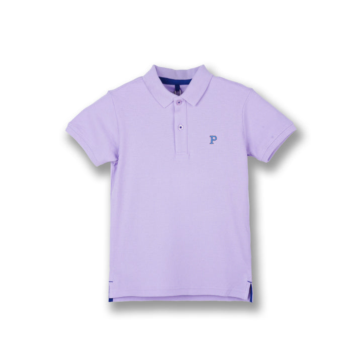 Poney Boys Light Purple Poney Classic Icon Short Sleeve Polo