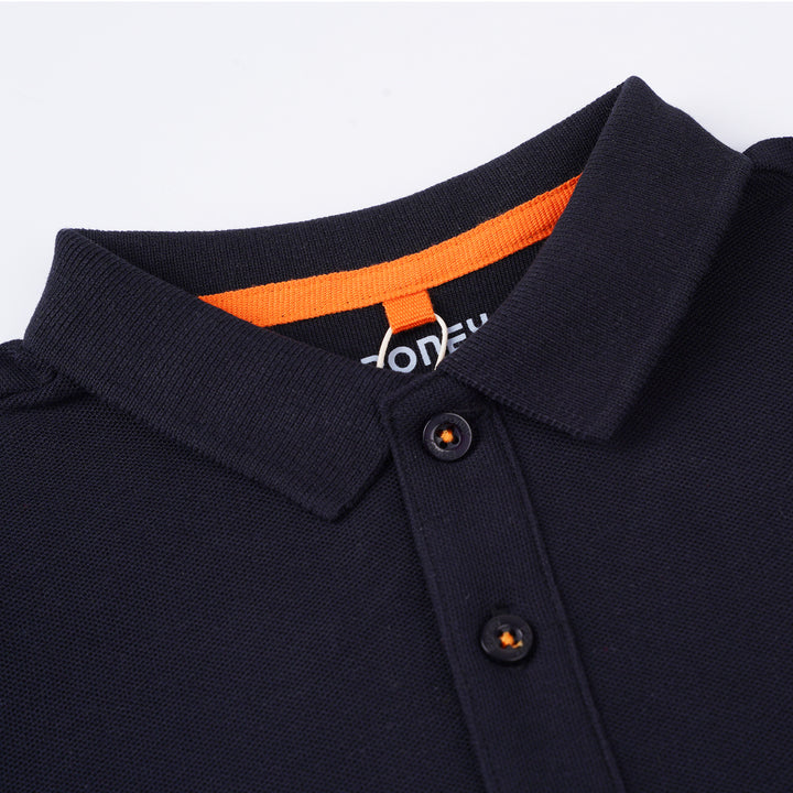 Poney Boys Black Poney Classic Icon Short Sleeve Polo