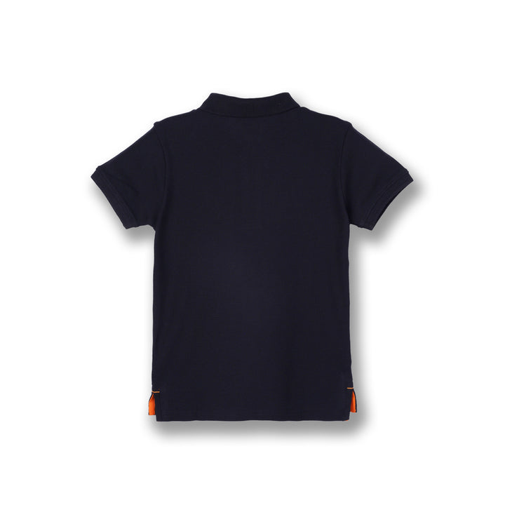 Poney Boys Black Poney Classic Icon Short Sleeve Polo