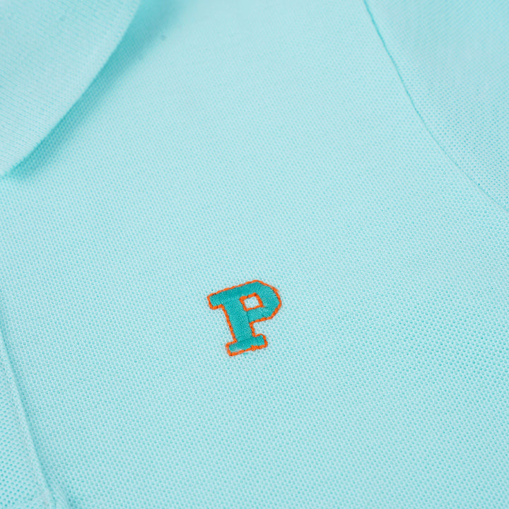 Poney Boys Turquoise Poney Classic Icon Short Sleeve Polo