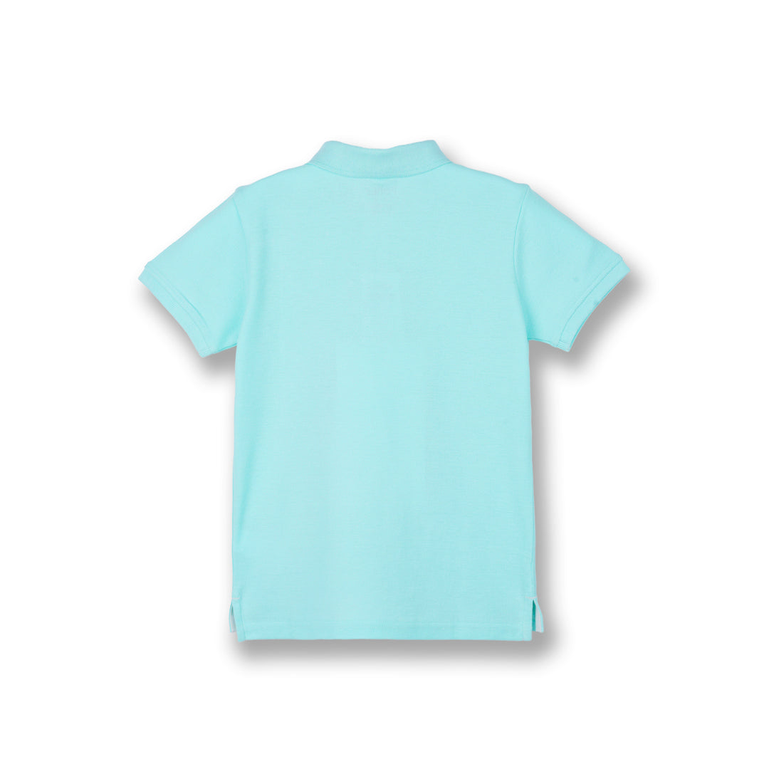 Poney Boys Turquoise Poney Classic Icon Short Sleeve Polo