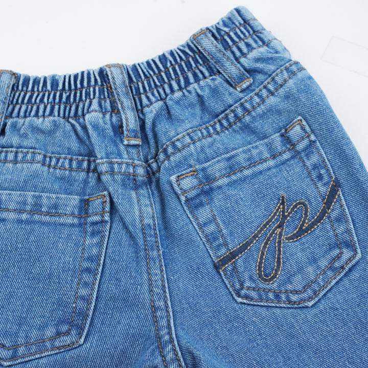 Poney Boys Denim Medium Blue Regular Fit Jeans 2230067