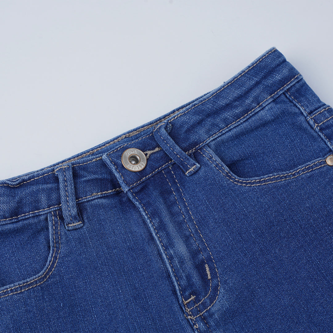 Poney Girls Medium Blue Regular Fit Jeans 2230073
