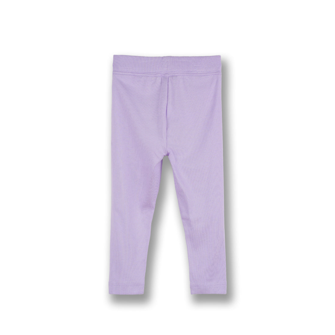 Poney Girls Light Purple Pastel Lilac 3/4 Leggings