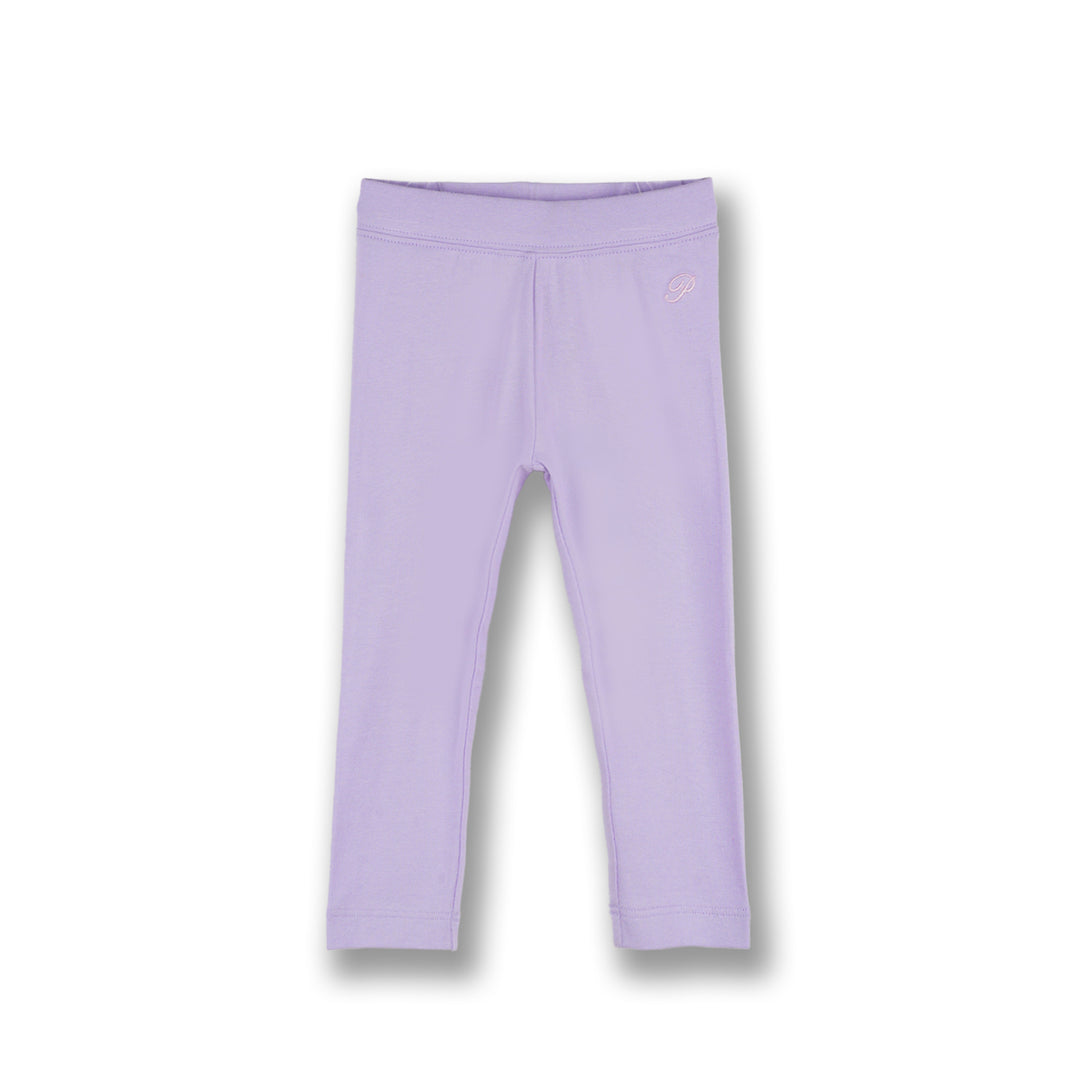 Poney Girls Light Purple Pastel Lilac 3/4 Leggings