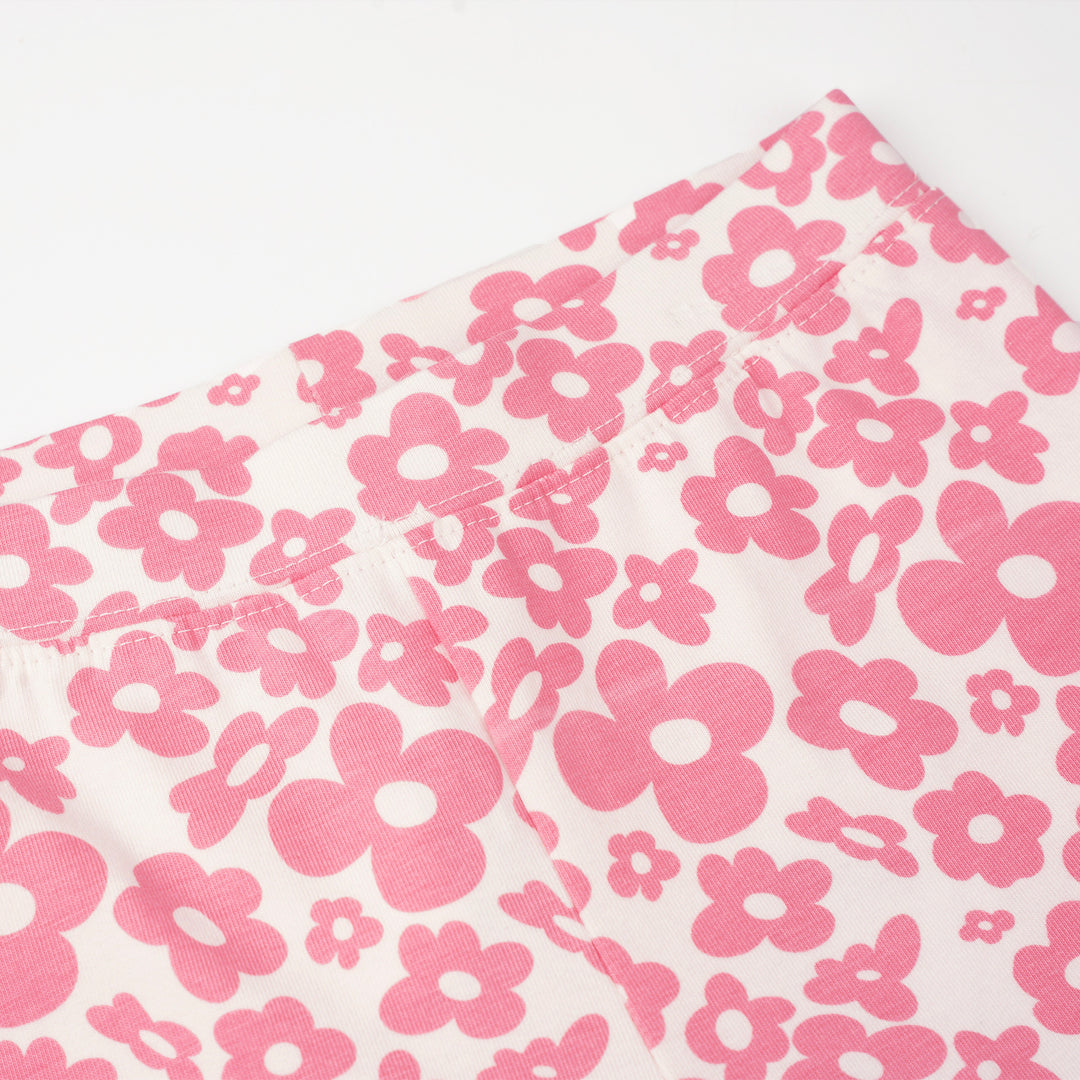 Poney Girls Cream Sea Salt Floral Legging