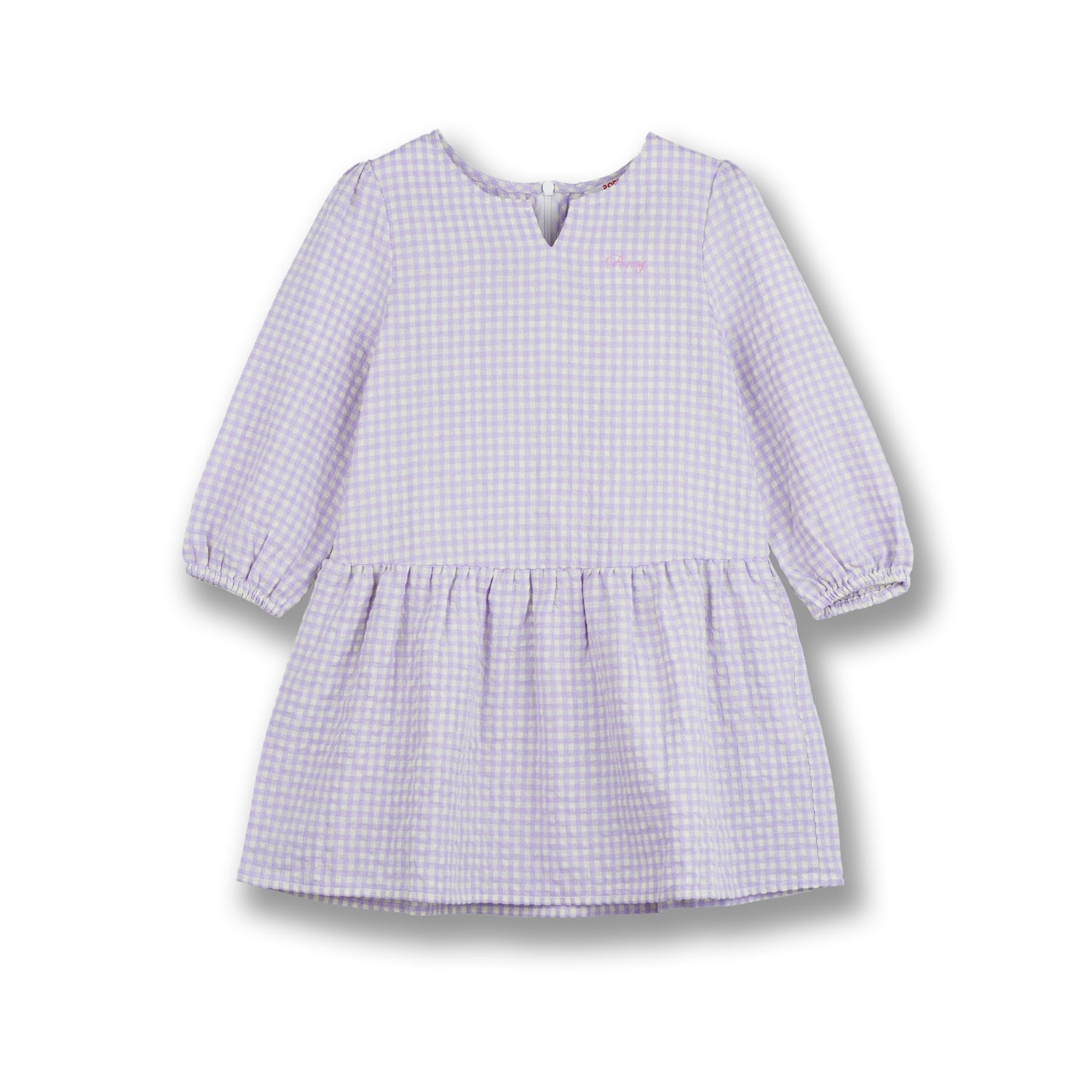 Poney Girls Lt.Purple Creamy Checks Long Sleeve Dress – Poney Group