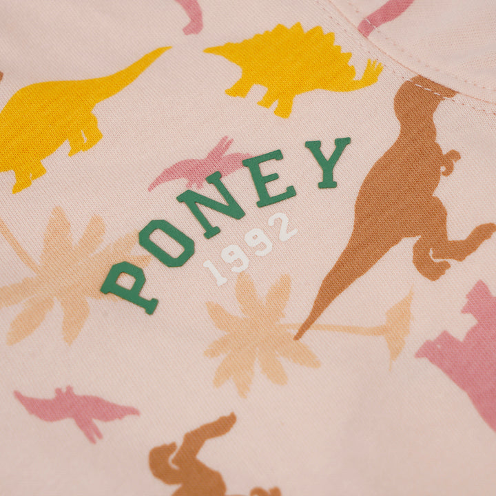 Poney Boys Lt. Orange Dino's World Short Sleeve Tee