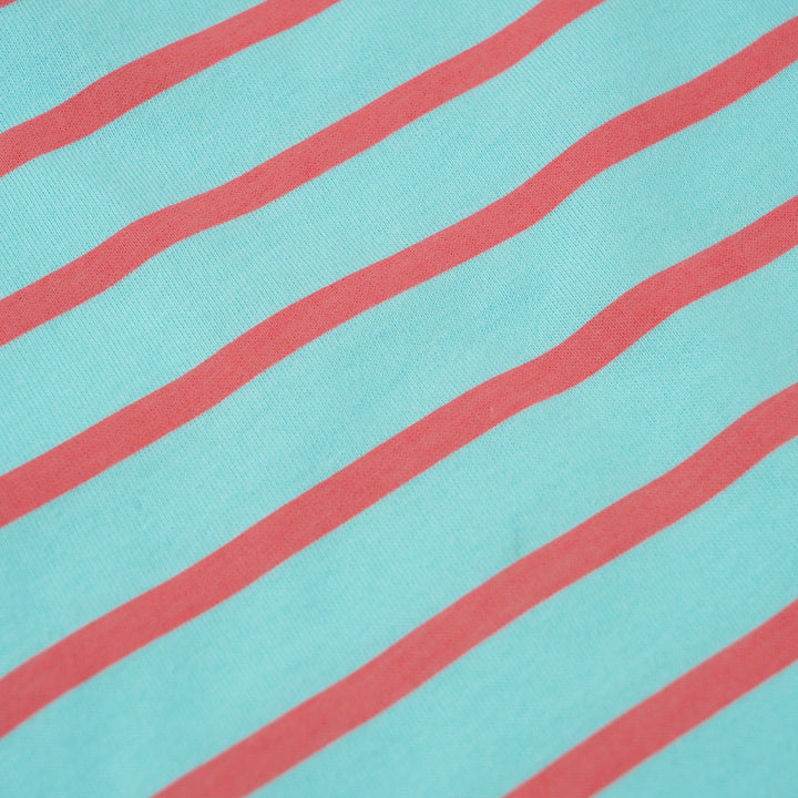 Poney Boys Turquoise Bright Striped Short Sleeve Tee