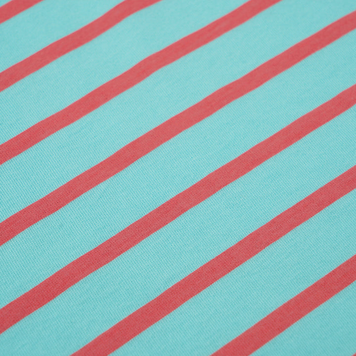 Poney Boys Turquoise Bright Striped Short Sleeve Tee