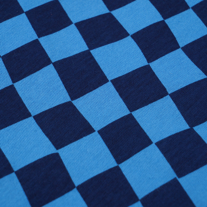 Poney Boys Blue Midnight Checks Short Sleeve Tee