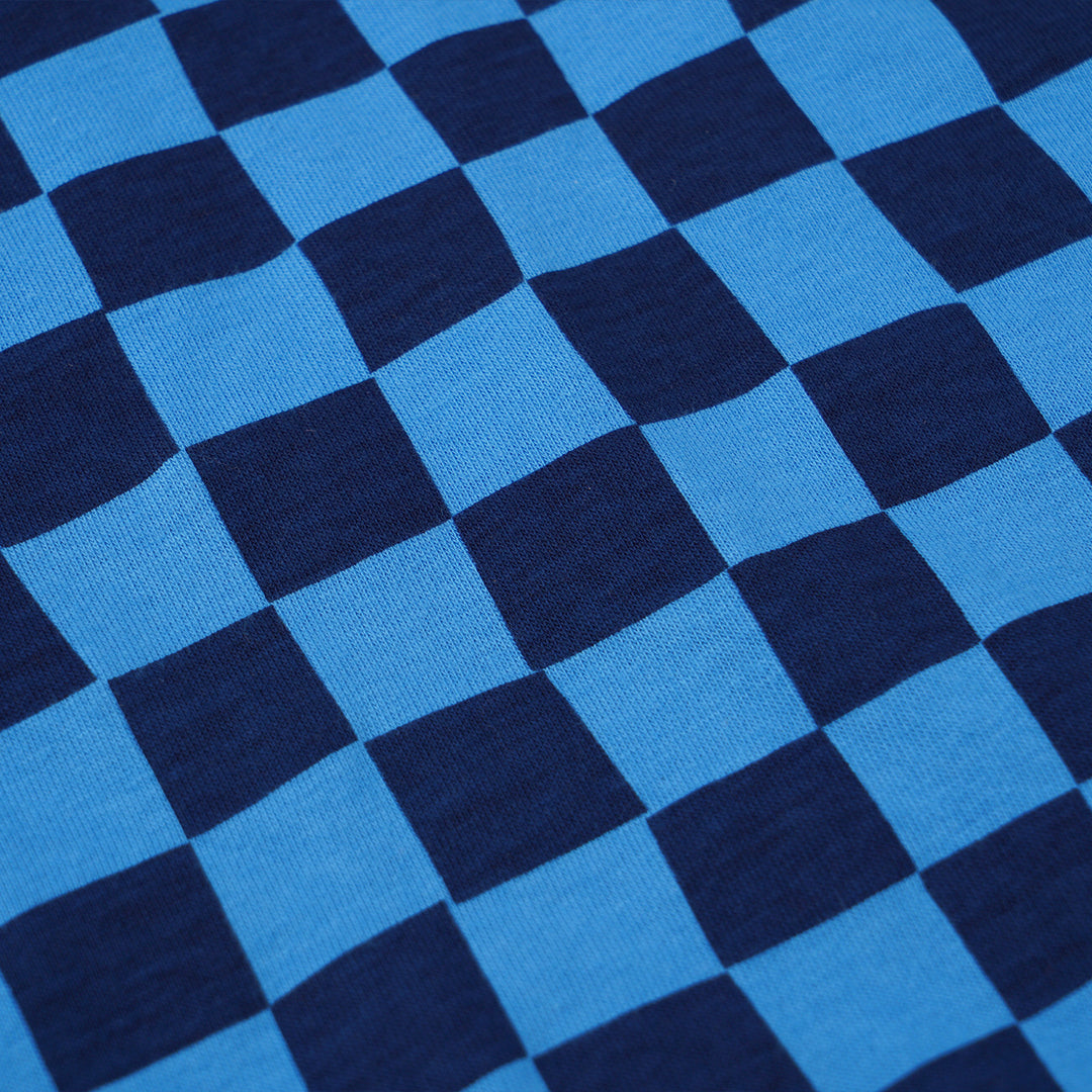 Poney Boys Blue Midnight Checks Short Sleeve Tee