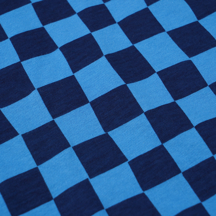 Poney Boys Blue Midnight Checks Short Sleeve Tee