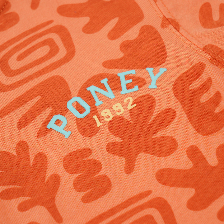 Poney Boys Orange Clay Aztec Short Sleeve Tee