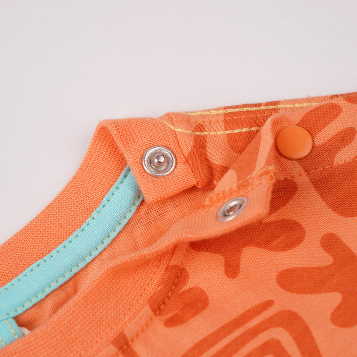 Poney Boys Orange Clay Aztec Short Sleeve Tee