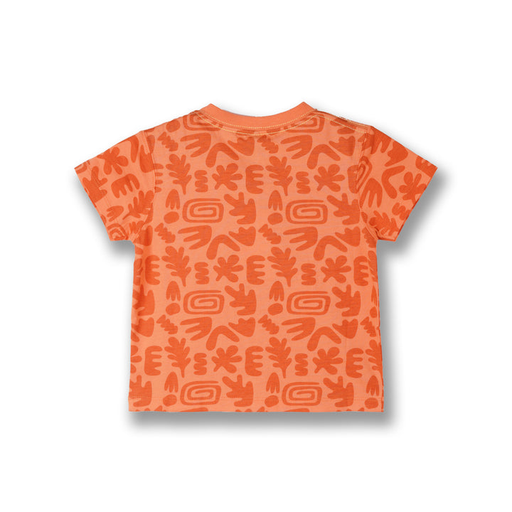 Poney Boys Orange Clay Aztec Short Sleeve Tee
