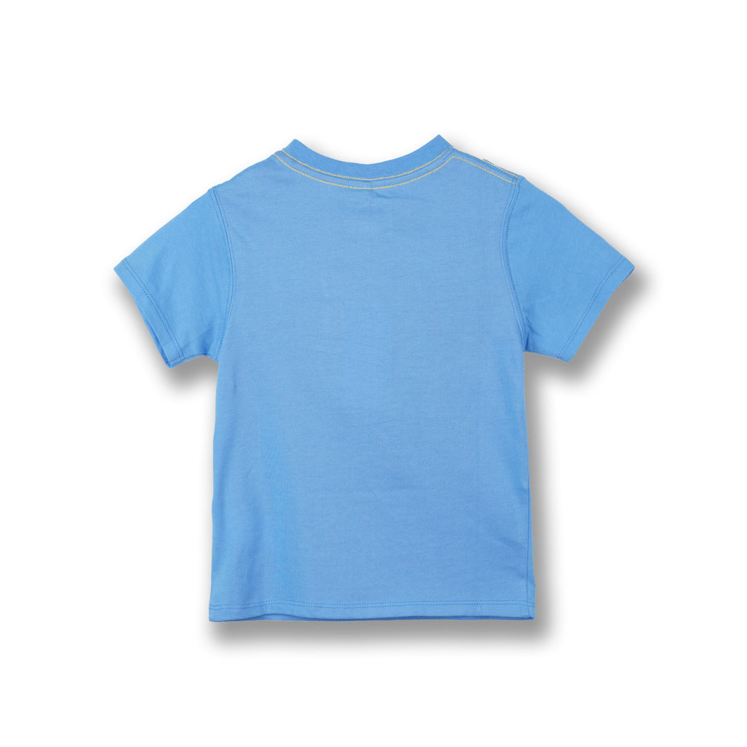 Poney Boys Blue Baseball Logo Short Sleeve Tee