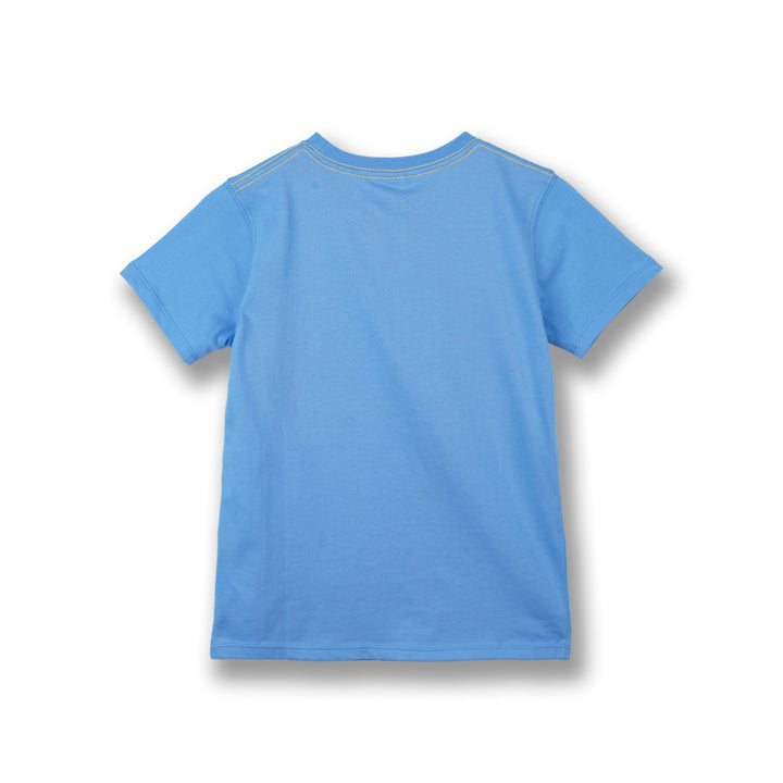 Poney Boys Blue Baseball Logo Short Sleeve Tee