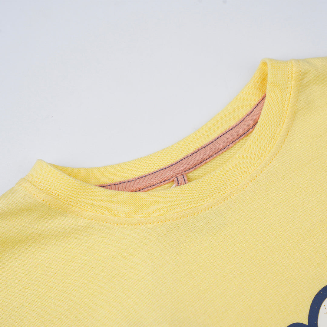 Poney Boys Yellow Classic Poney Logo Short Sleeve Tee