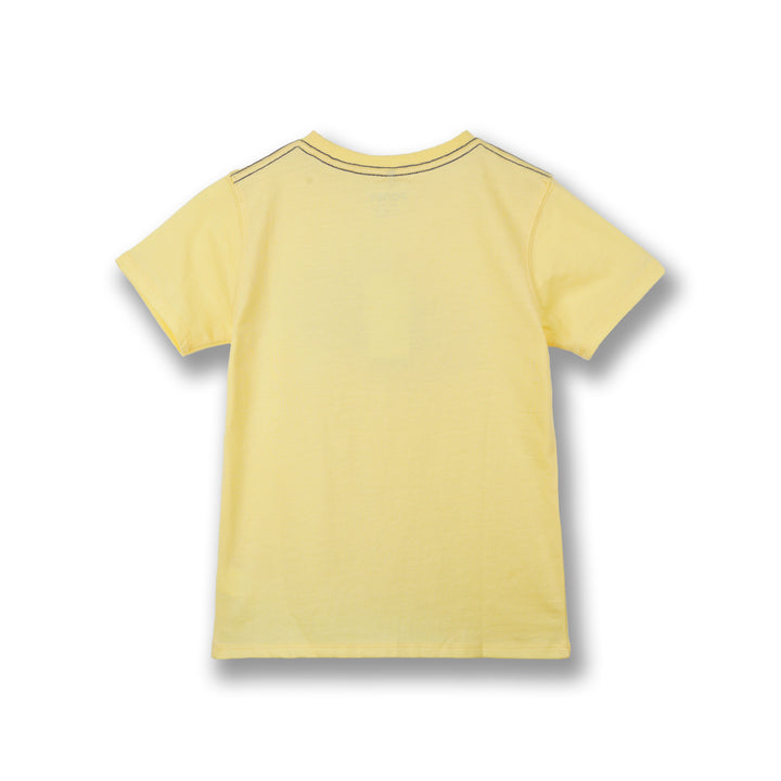 Poney Boys Yellow Classic Poney Logo Short Sleeve Tee