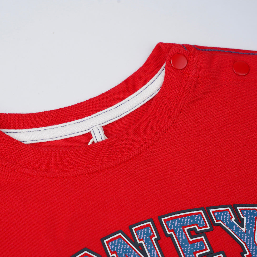 Poney Boys Red Poney Bold Logo Short Sleeve Tee