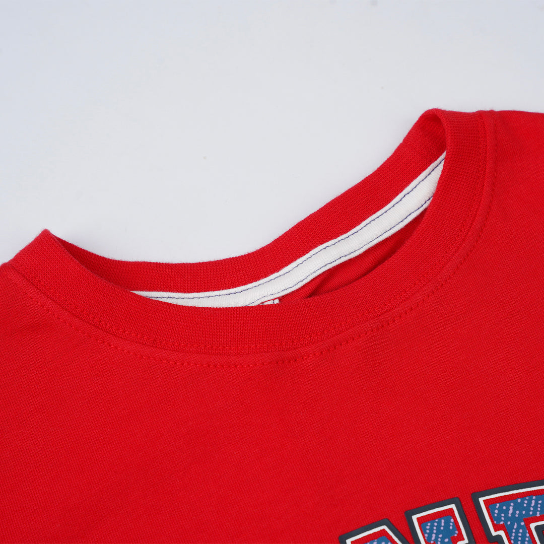 Poney Boys Red Poney Bold Logo Short Sleeve Tee