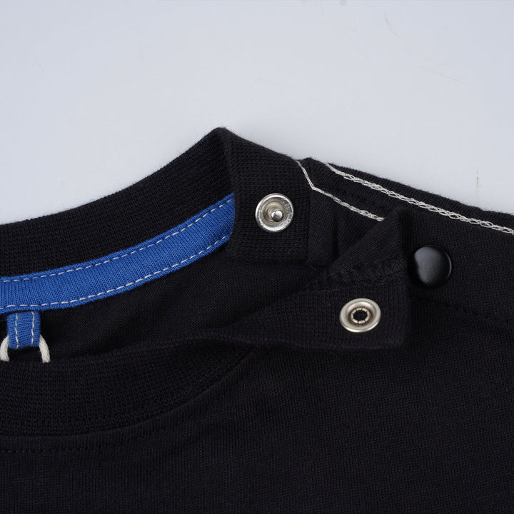 Poney Boys Black Bright Trio Cut & Sew Short Sleeve Tee