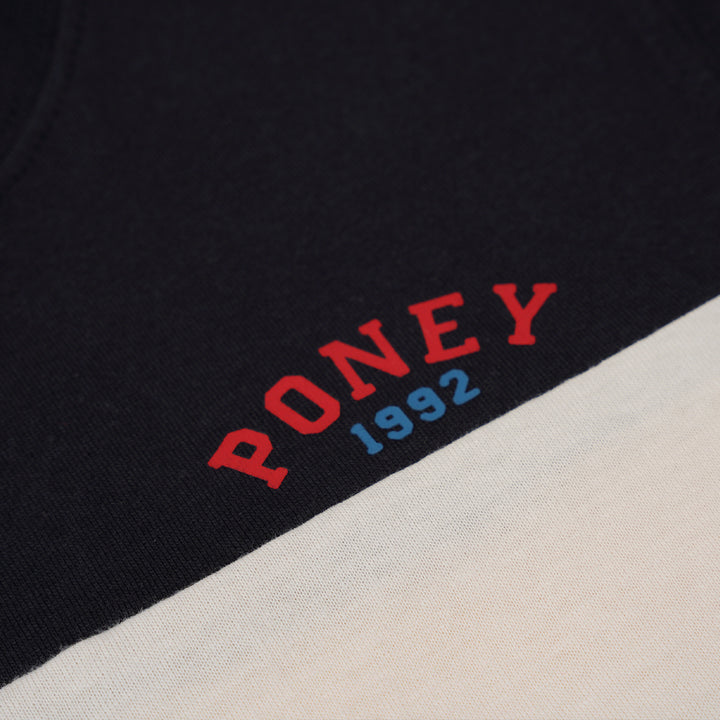 Poney Boys Black Bright Trio Cut & Sew Short Sleeve Tee