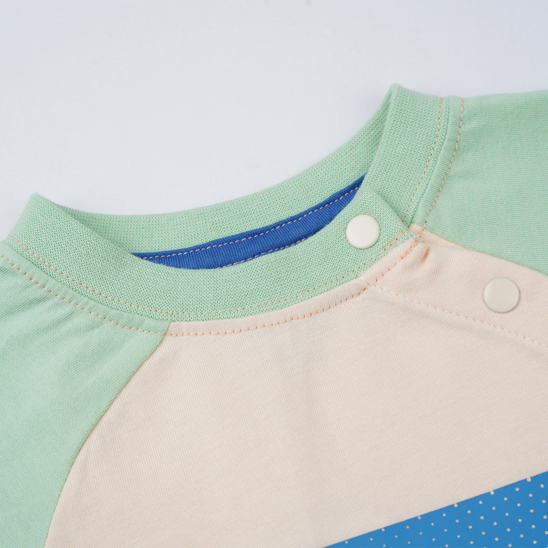 Poney Boys Lt.Yellow Blazing Striped Short Sleeve Tee